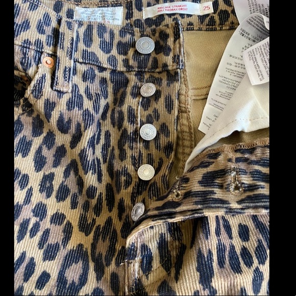 Levi’s rib cage leopard corduroy jeans - Picture 6 of 8